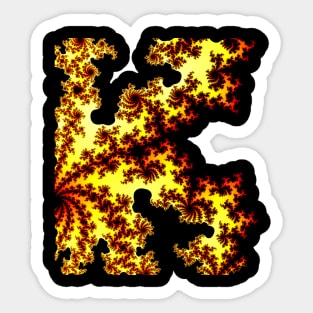 Fractal 5 Explosion Red Sticker